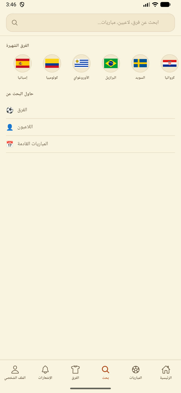 شاشة البحث